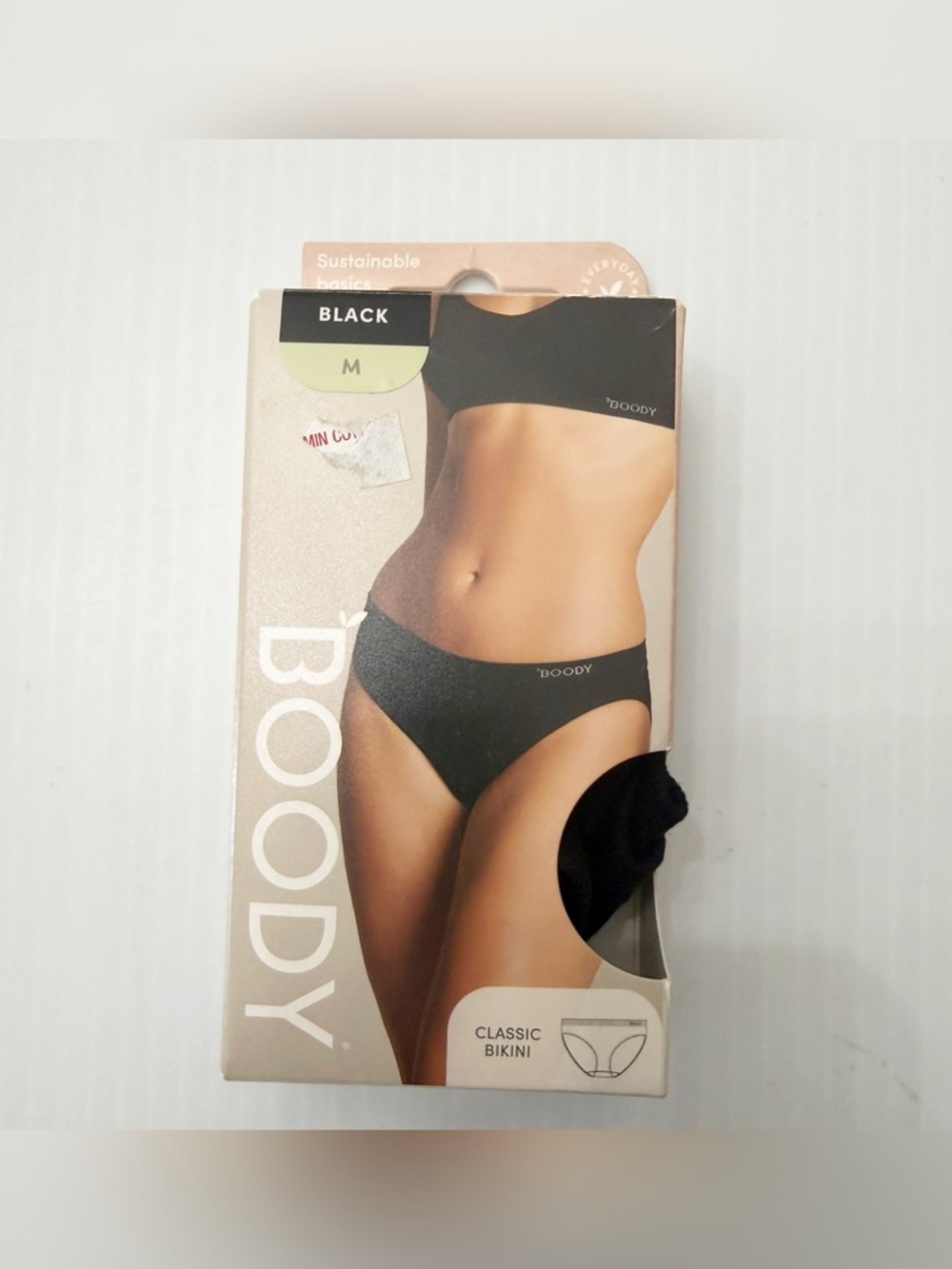 BOODY Black Classic Bikini Brief Underwear Panties - M